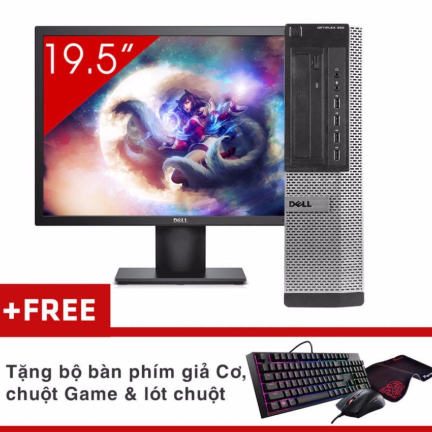 Combo Máy tính Văn Phòng DELL OPTIPLEX 390 DT + Màn hình Dell 19.5inch (Core i7 2600, Ram 8GB, HDD 1TB) + Quà Tặng | BigBuy360 - bigbuy360.vn