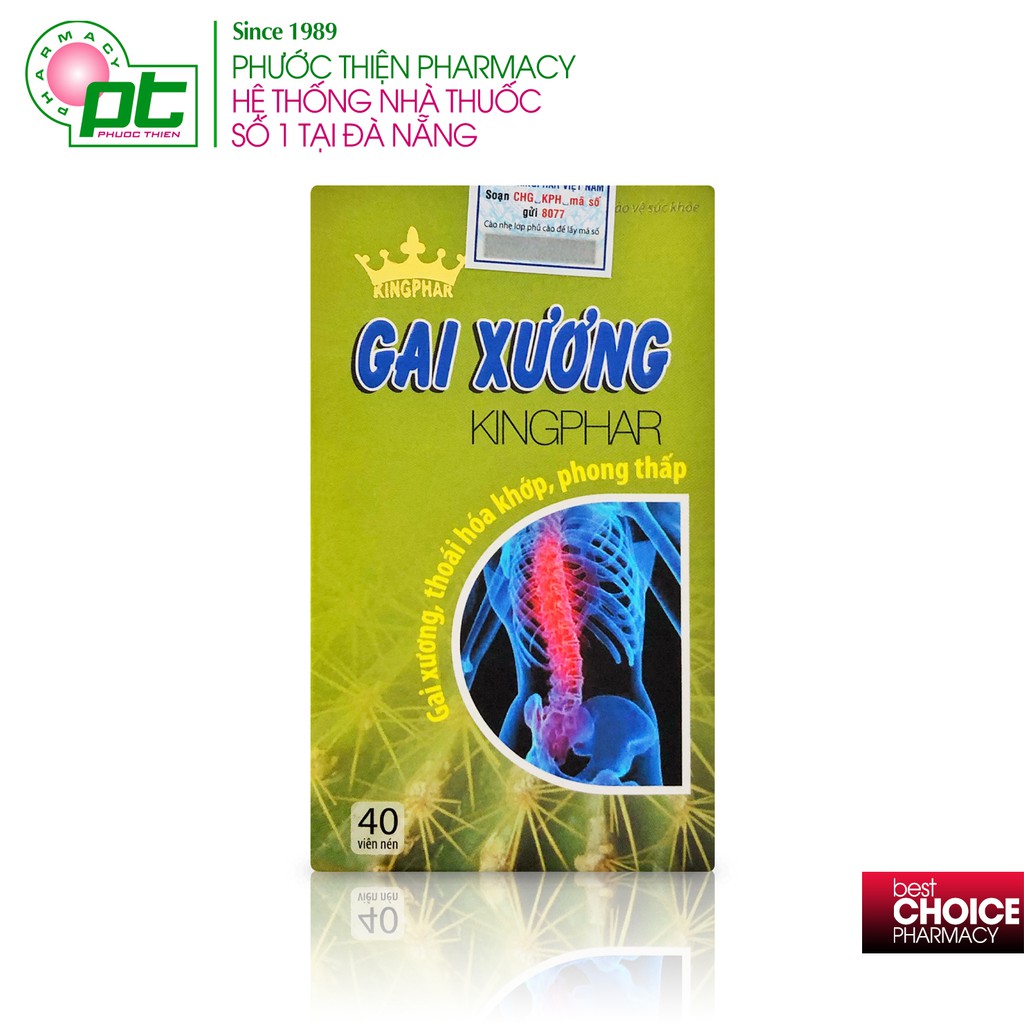 Viên Uống Gai Xương Kingphar Mạnh Gân Cốt Lọ 40 Viên hỗ trợ đau nhức xương khớp