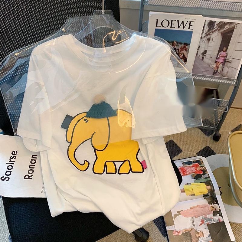 Áo Thun Tay Ngắn Dáng Rộng Thời Trang Mùa Hè Dành Cho Nữ