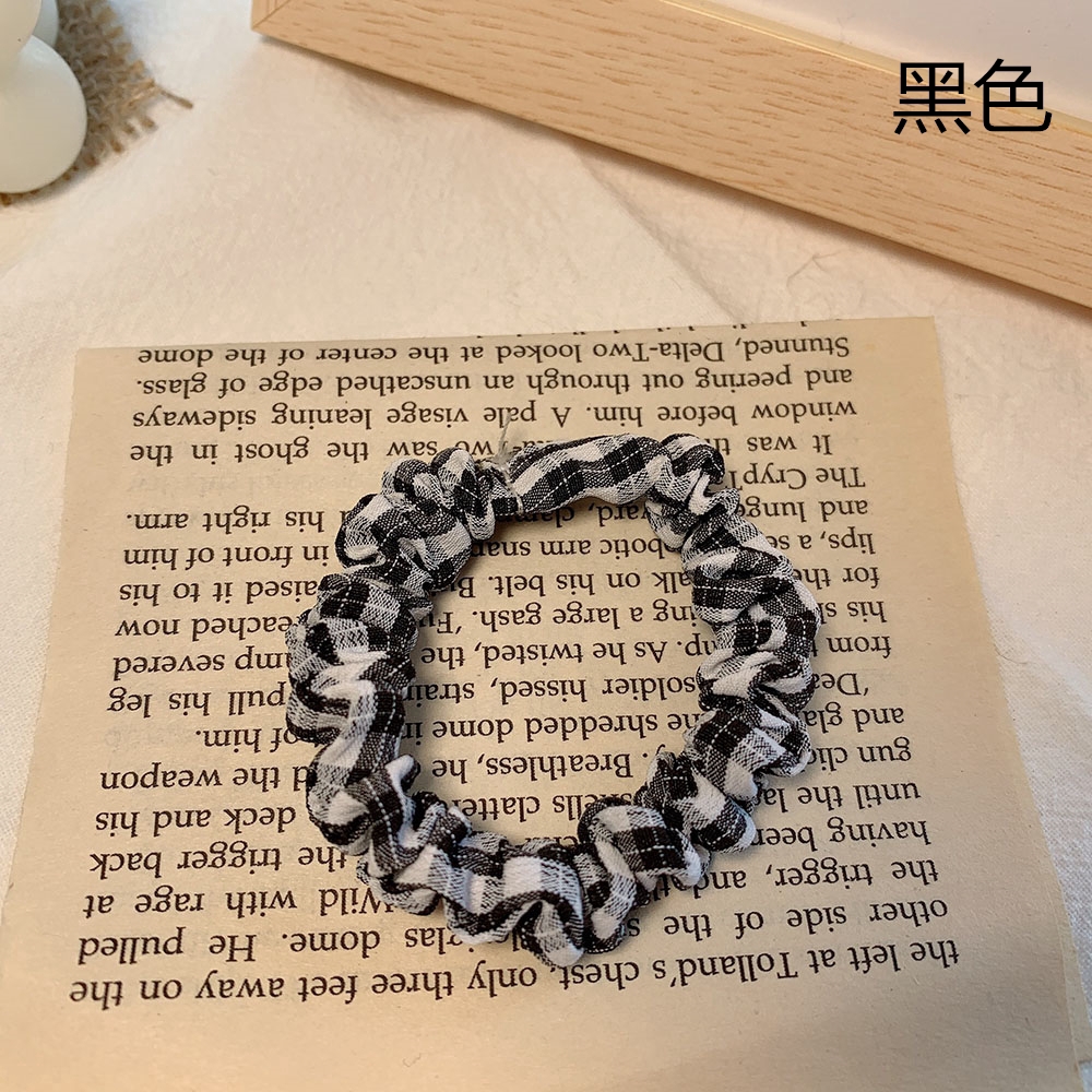 Băng Đô Cài Tóc Họa Tiết Caro Phong Cách Hàn Quốc Cổ Điển 6 Màu Lựa Chọn