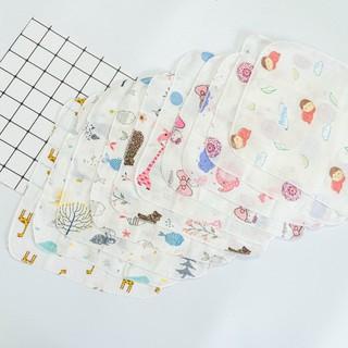 Khăn Sữa Cho Bé Aden Sợi Tre Xuất Nhật 2 Lớp, Sét 10 Khăn Túi Lưới, Kích thước 30x30cm