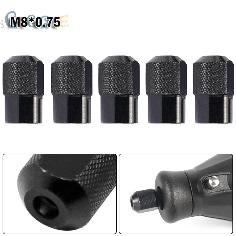 Set 5 Đầu Kẹp Mũi Khoan Mini M8X075mm Bằng Hợp Kim Kẽm