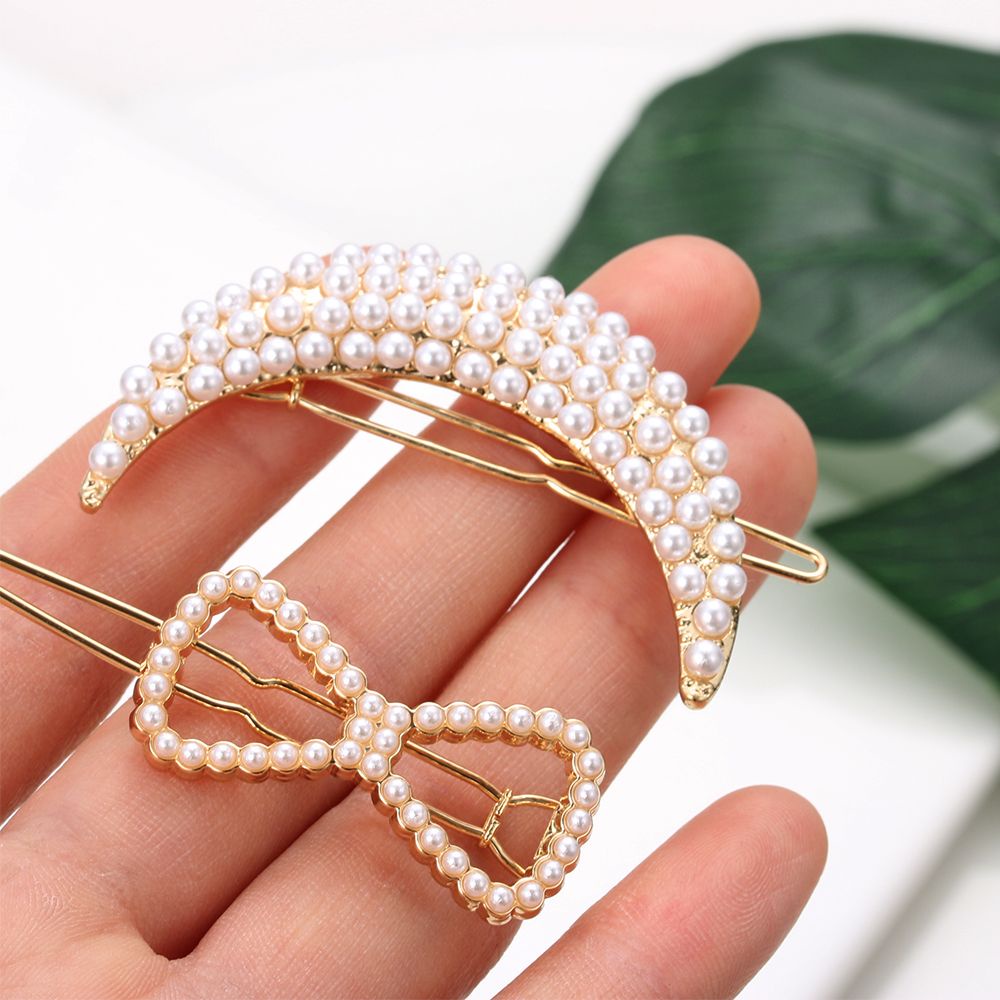 Kẹp tóc kim loại hình ngôi sao/trái tim thời trang cho nữ