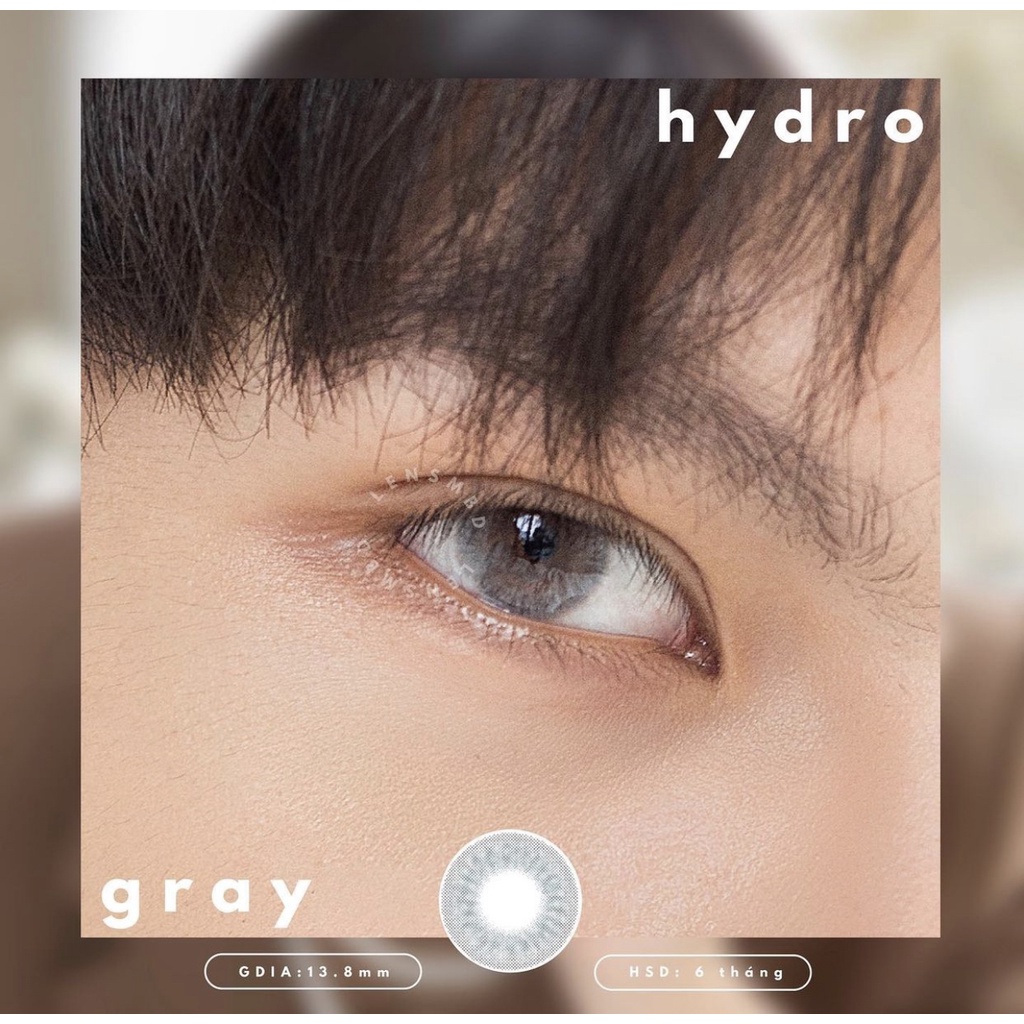 LENS KÍNH ÁP TRÒNG XÁM TRONG TỰ NHIÊN HYDRO GRAY LENSMBD.