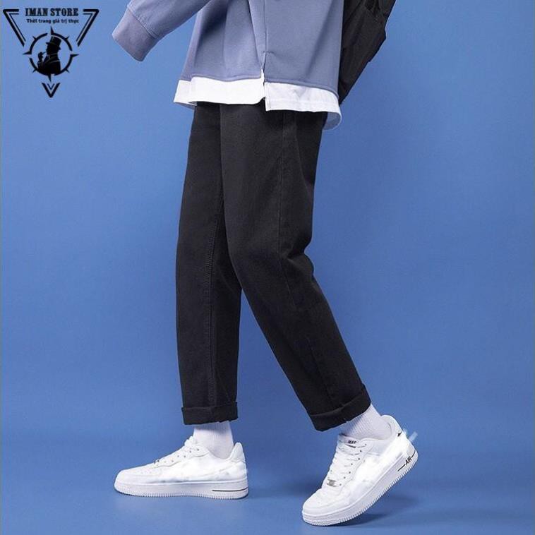 Quần Jeans baggy Đen phom ống suông, rộng nam, hottrend 2022