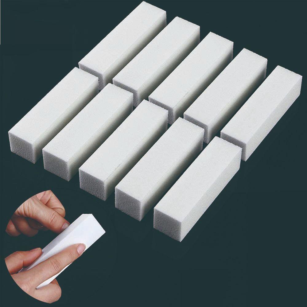 Khối Dũa Móng Tay Gel UV Màu Trắng Hồng