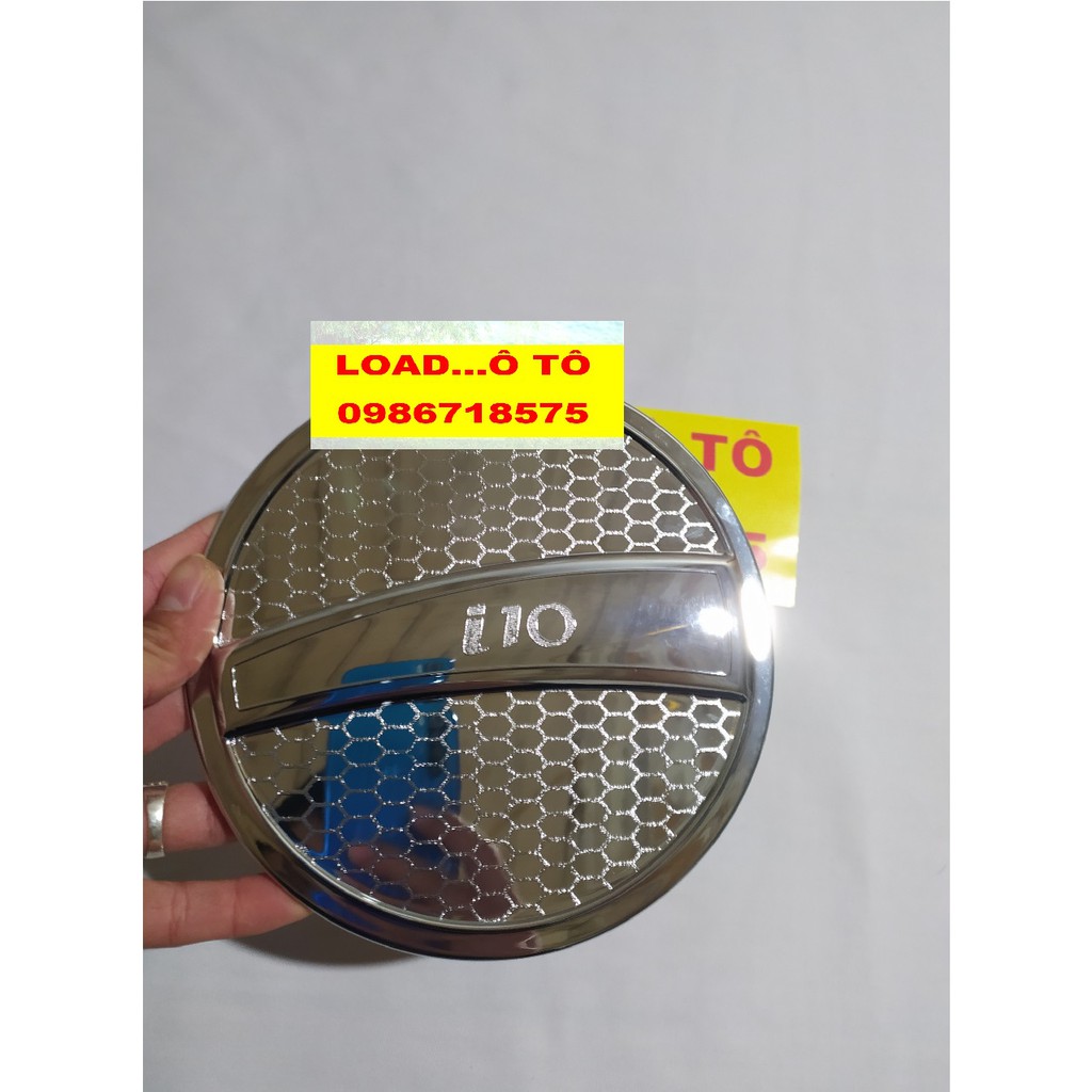 Ốp nắp bình xăng xe Hyundai I10 2022-2016 Nhựa ABS Mạ Crom Sáng Bóng