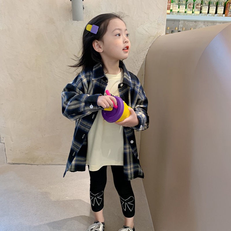 Áo Sơ Mi Caro Tay Dài Thời Trang Cho Bé