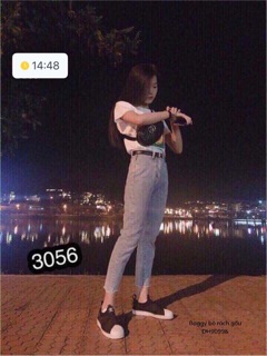 Quần baggy bò rua gấu -DH