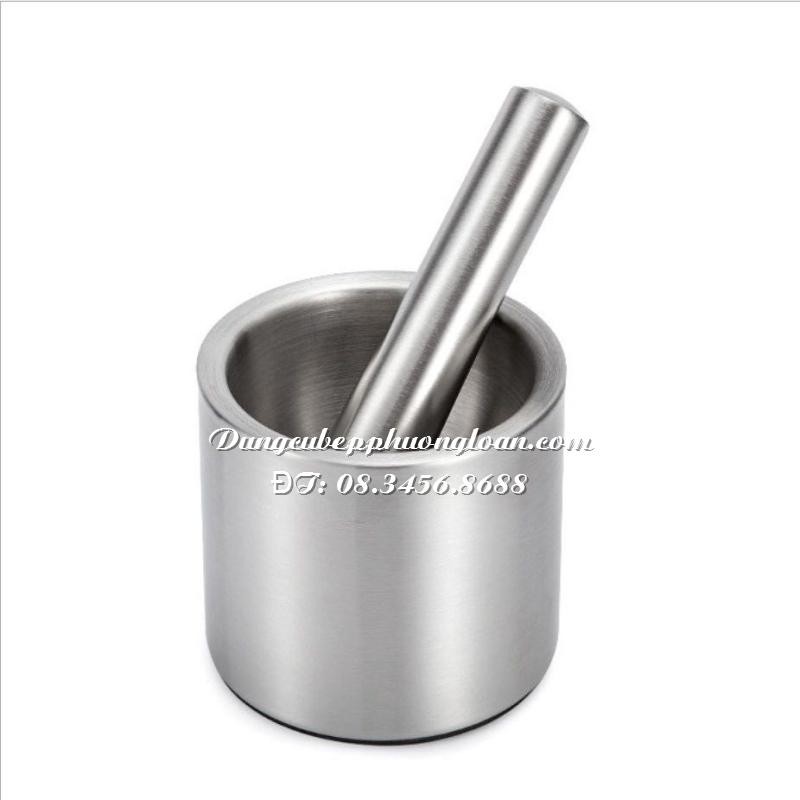 Bộ chày cối inox 2 lớp tiện dụng 10cm và 12cm