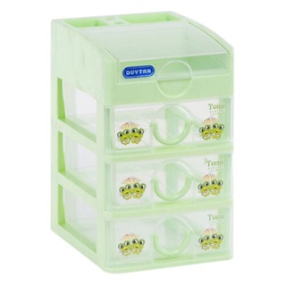 Tủ nhựa Duy Tân Mini 4 tầng - 3 ngăn kéo chính hãng
