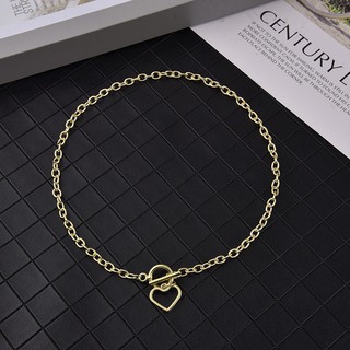 Dây chuyền choker kim loại thiết kế dày phong cách hip hop retro thời trang nữ