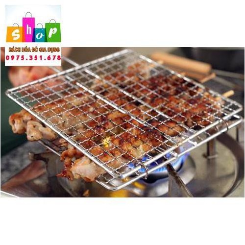 Kẹp chả inox loại 1 hàng to , dày đẹp ( 30 x 30cm)