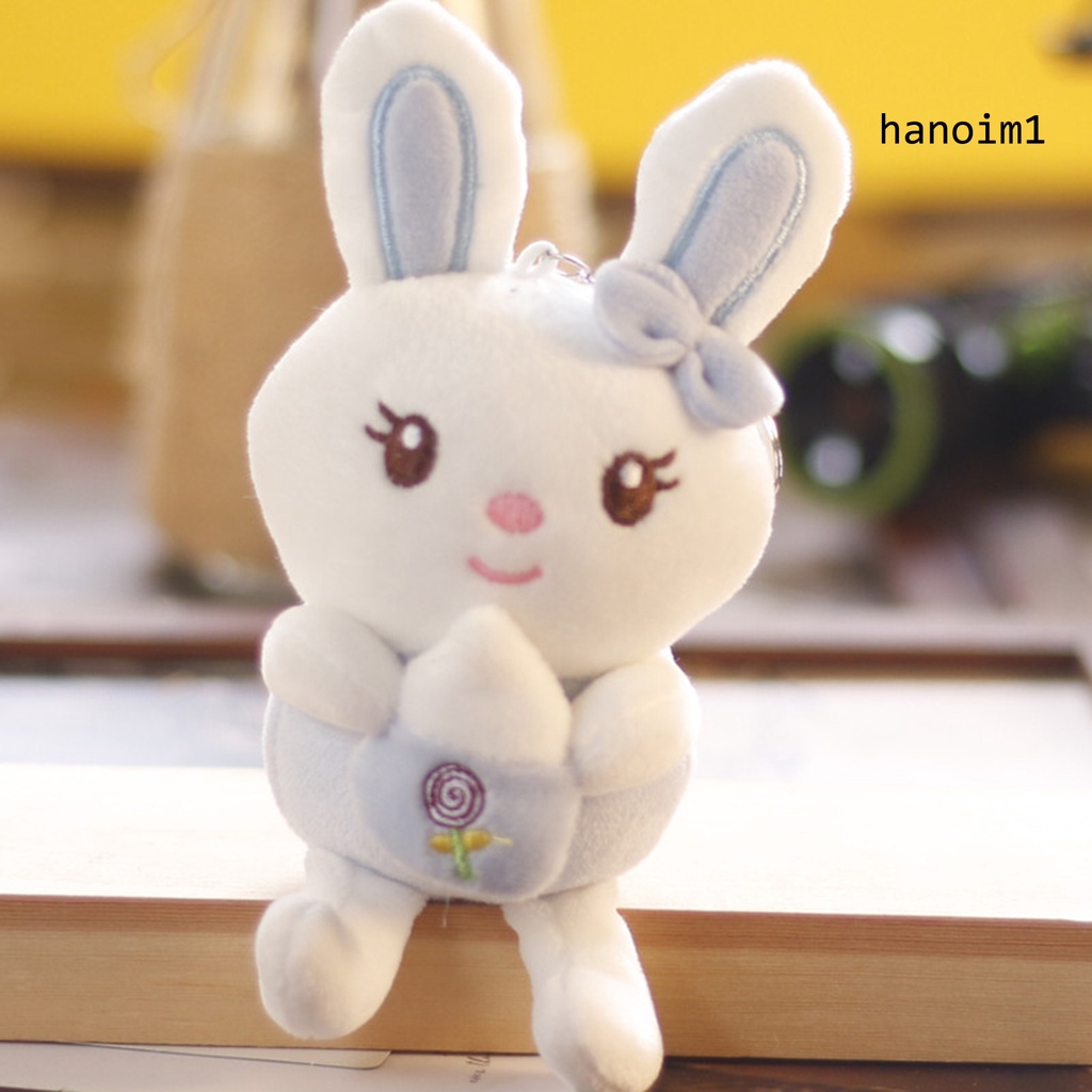 Thú Nhồi Bông Hình Thỏ Con Đính Nơ Dễ Thương