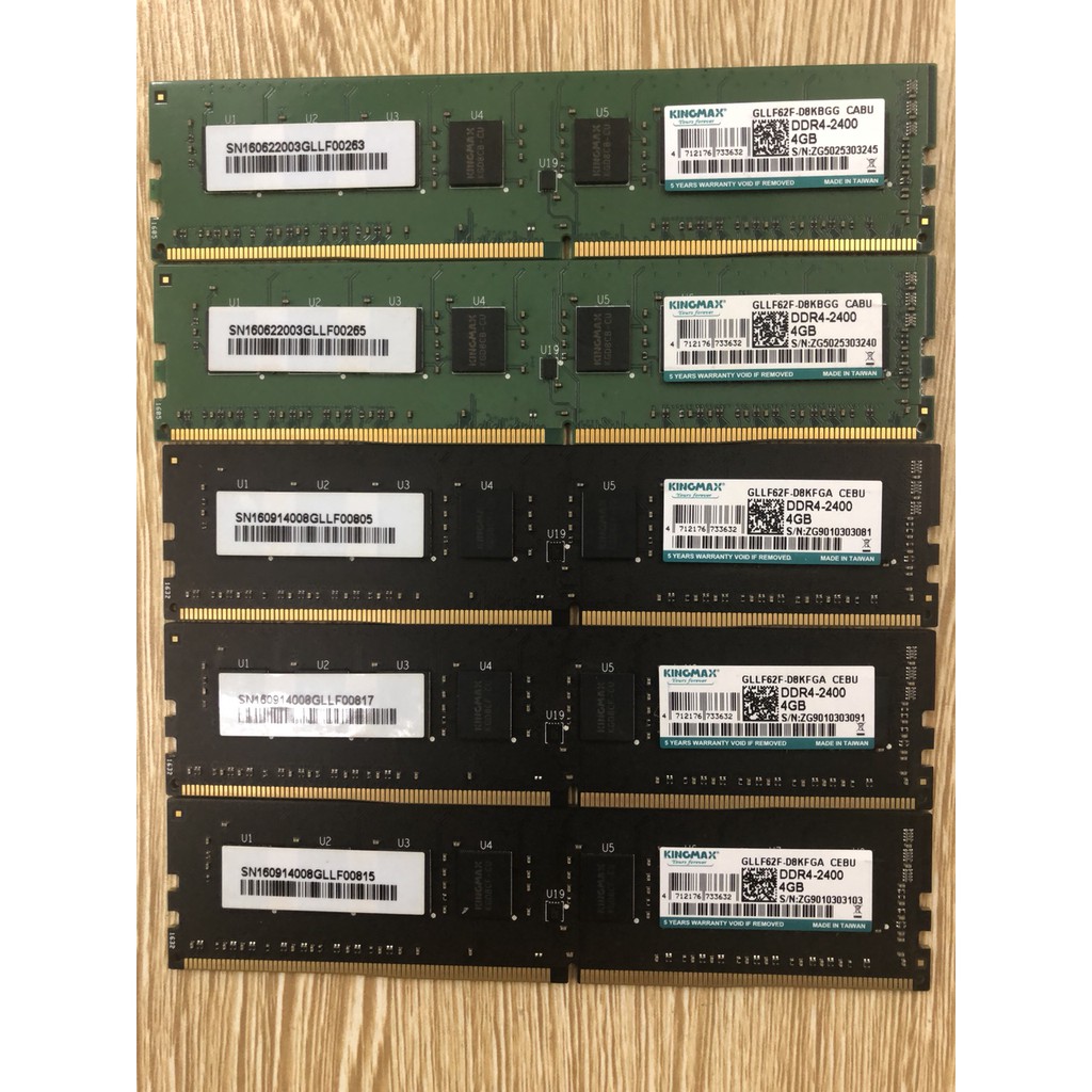 Ram KINGMAX DDR4 4GB bus 2400MHz hàng hãng tháo máy