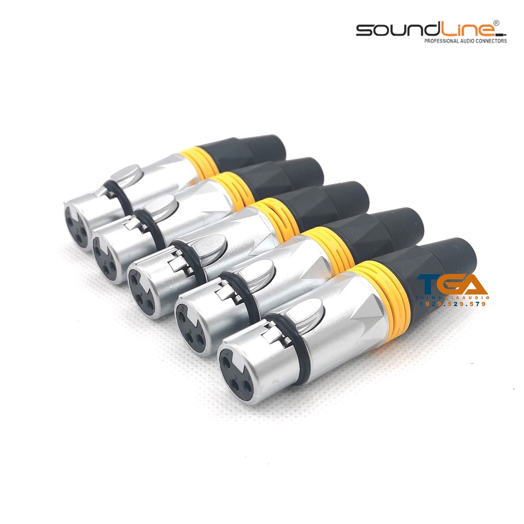Jack rắc canon, xlr hàn dây, cắm microphone, chân đồng. mạ chrome sáng đẹp