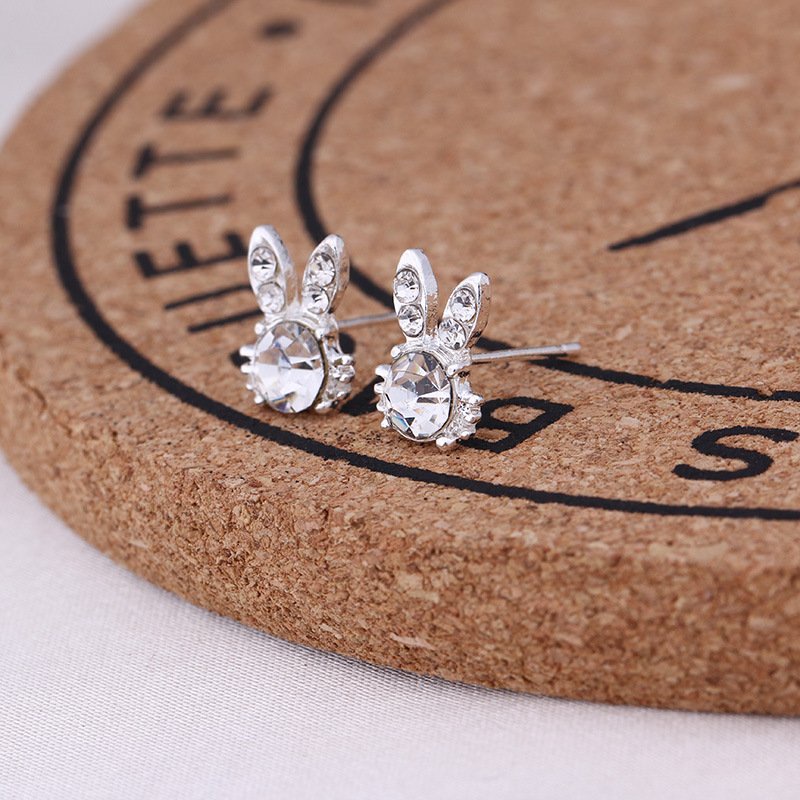 Phụ kiện Bông tai nữ Doudou Khuyên tai nữ đẹp size nhỏ đính đá lấp lánh siêu xinh chuôi bạc cao cấp 925 thời trang EH035