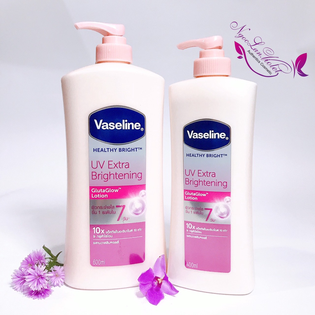 [Mẫu Mới] Sữa Dưỡng Thể Trắng Hồng Vaseline UV Lightening, 10x 400ml