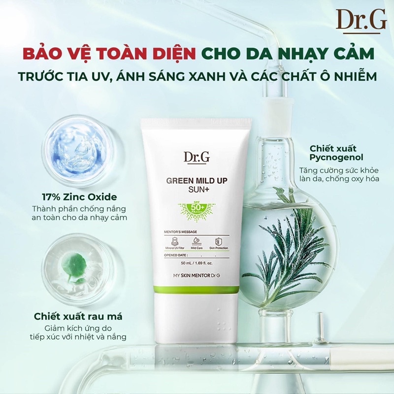 Kem chống nắng DR.G Green Mild Up Sun 50ml