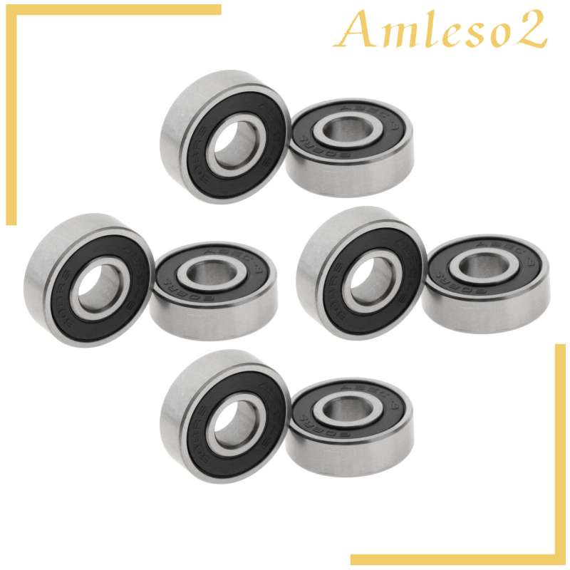8 Pieces ABEC-9 Skateboard Bearing Skates Roller Sealed Maintain Component