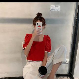 ORDER ÁO CỔ VUÔNG DÁNG NGẮN TIỂU THƯ