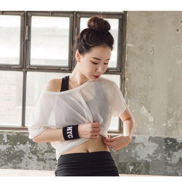 Áo Tập Gym💞FREESHIP💞Áo Lưới Thể Thao Cho Bạn Gái