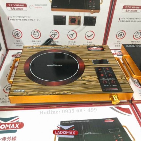 Bếp hồng ngoại  Ladomax HA-666 công suất 2200W - Chính hãng BH 12 tháng