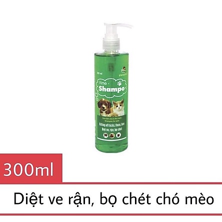 Sữa tắm trị ve rận bọ chét cho chó mèo và thú cảnh VIME - SHAMPO VEMEDIM 300ml