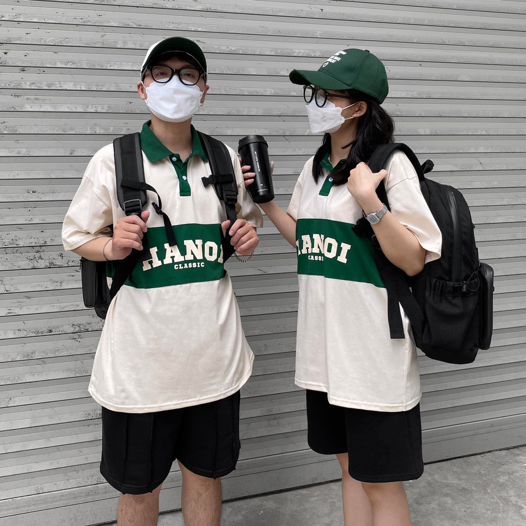 ÁO THUN FF FORM RỘNG POLO HANOI CLASSIC, VẢI THUN 2 CHIỀU COTTON 250GSM