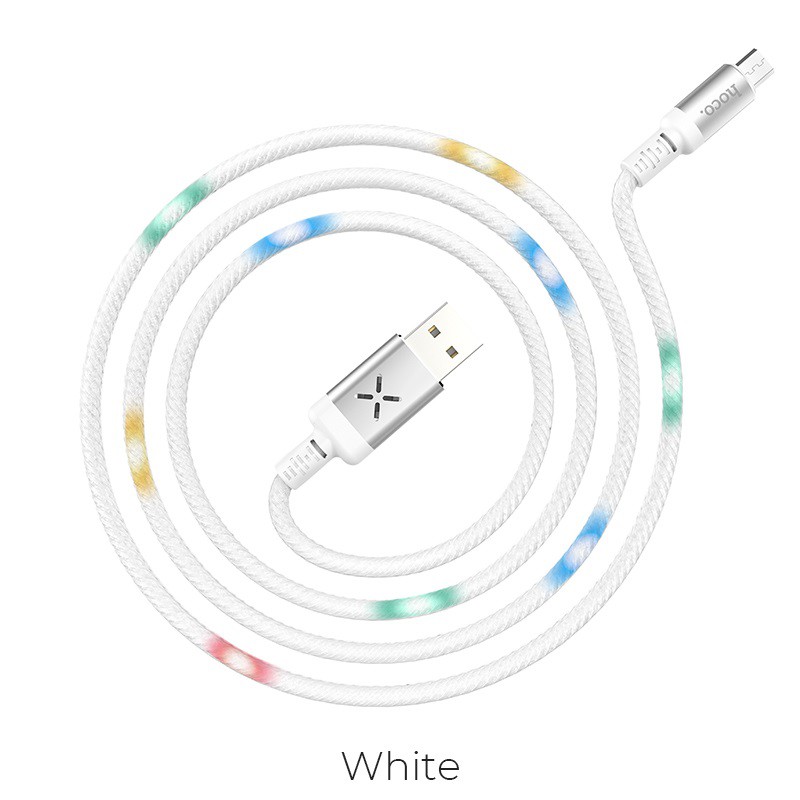 Cáp Sạc Nhanh Hoco U63 MICRO USB Cho Android Có Cảm Led Cảm Biến Âm Thanh - BH 1 Năm - Hưng Long PC