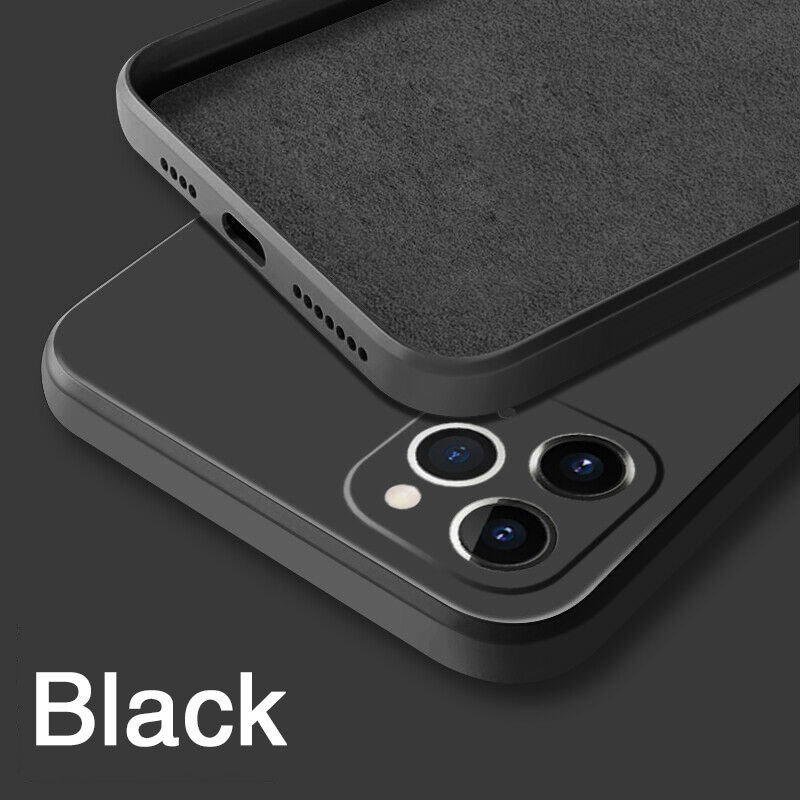 Ốp Lưng Silicone Mềm Chống Sốc Màu Trơn Cho iPhone XS Max 8 7 6 6s Plus XR