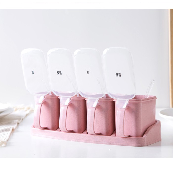Set 3/4 hũ đựng gia vị nấu ăn tiện lợi và dễ thương | BigBuy360 - bigbuy360.vn