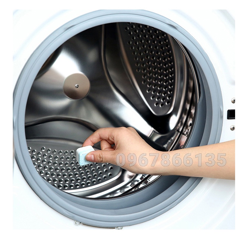 Viên Tẩy Vệ Sinh Lồng Máy Giặt Diệt Khuẩn Hiệu Quả - Hộp 12 Viên Tẩy Cặn Lồng Giặt Cao Cấp