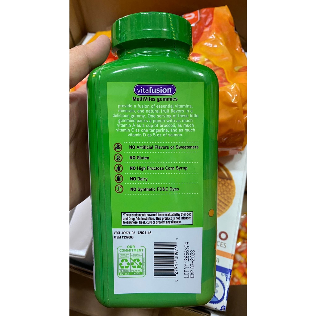 Kẹo dẻo bổ sung vitamin tổng hợp Vitafusion MultiVites 260 viên