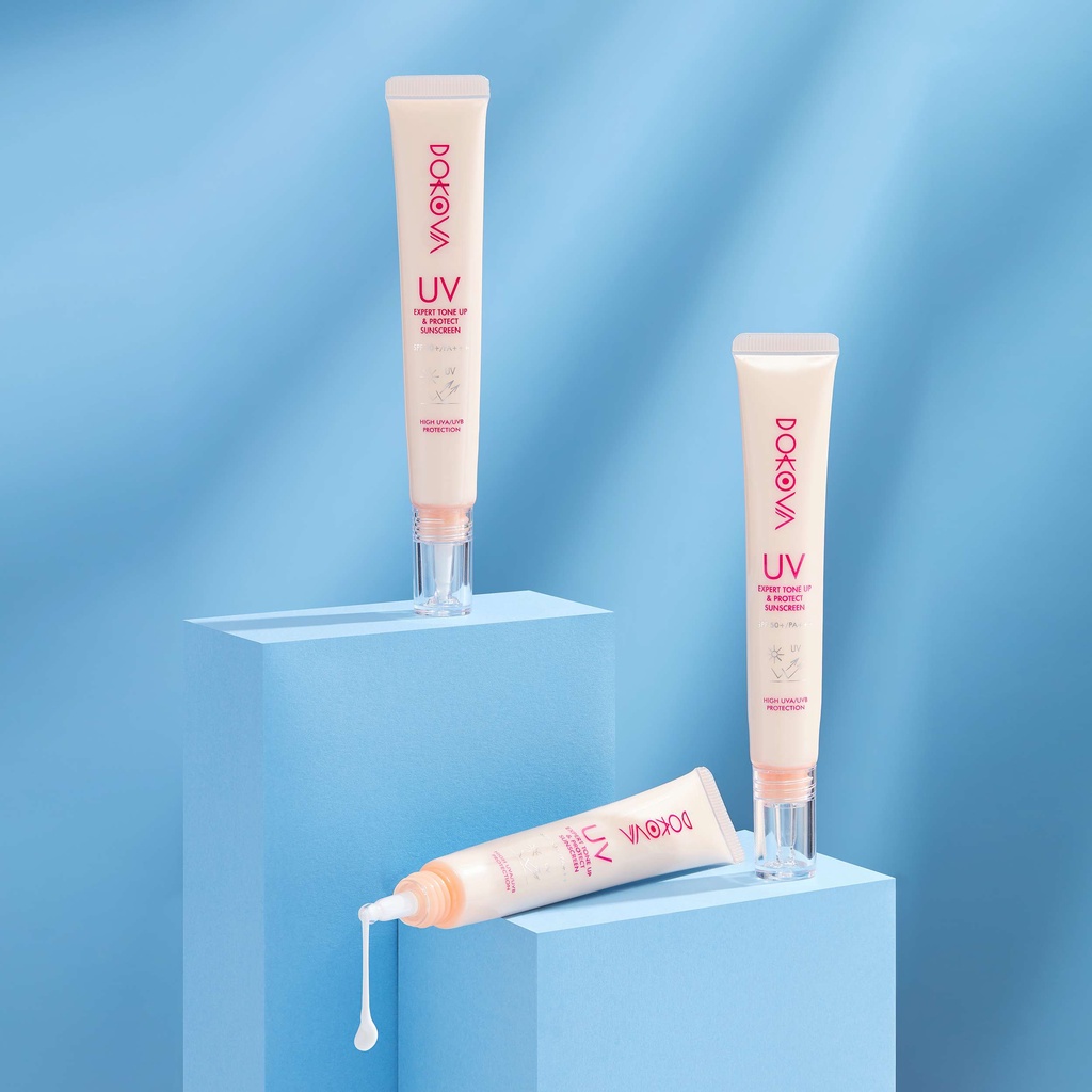 Kem chống nắng vật lý quang phổ rộng DOKOVA UV Expert Tone Up & Protect Sunscreen SPF 50+/ PA+++ tuýp 25ml