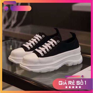 [ Mcqueen độn đế ] full box + full bill - giày sneaker nam nữ hót trend 2020