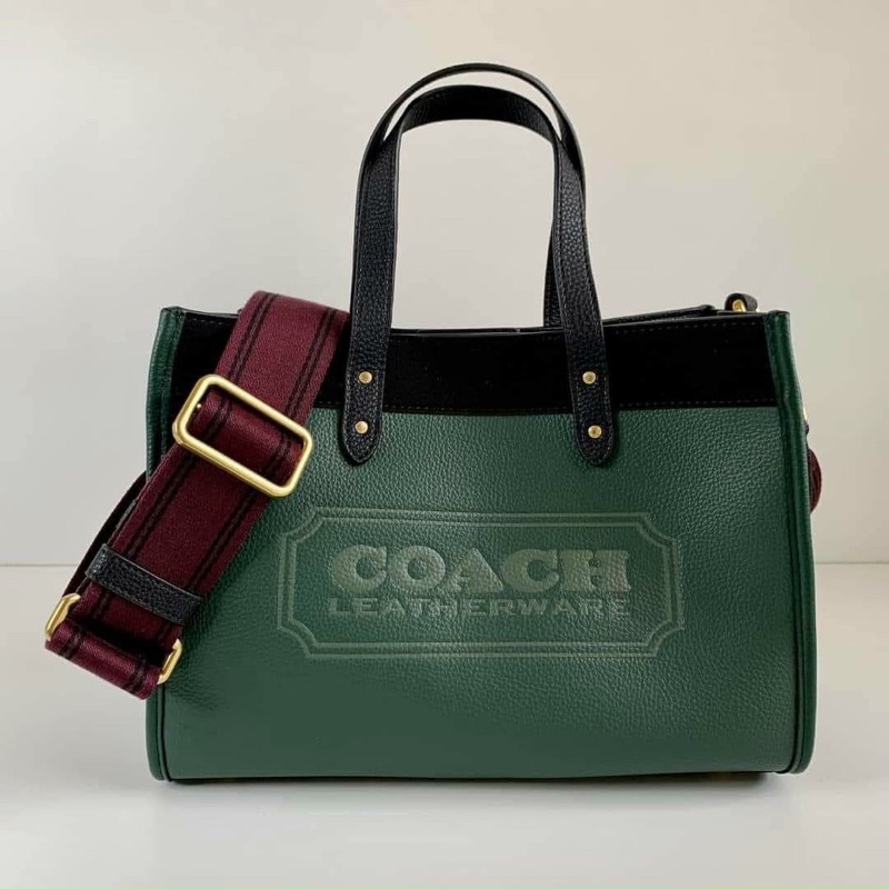 TNS - Túi tote form vuông hottrend vừa laptop kèm dây đeo bản to cá tính Field tote -màu xanh rêu cực cá tính