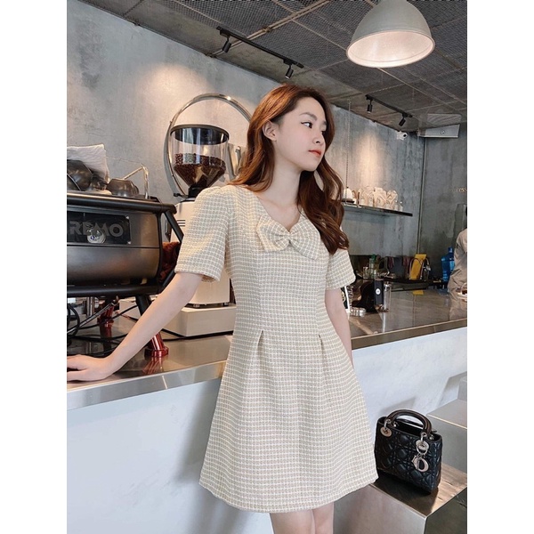 Váy xinh cổ nơ giảm giá cực sốcccc