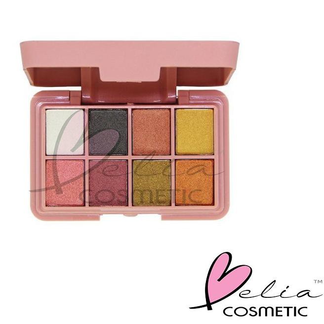 (Hàng Mới Về) Bảng Phấn Mắt Belia Xiu 2 Trong 1 8 Màu (Uoe-491) Belia Xiu & Má Hồng | 2 Màu | BigBuy360 - bigbuy360.vn