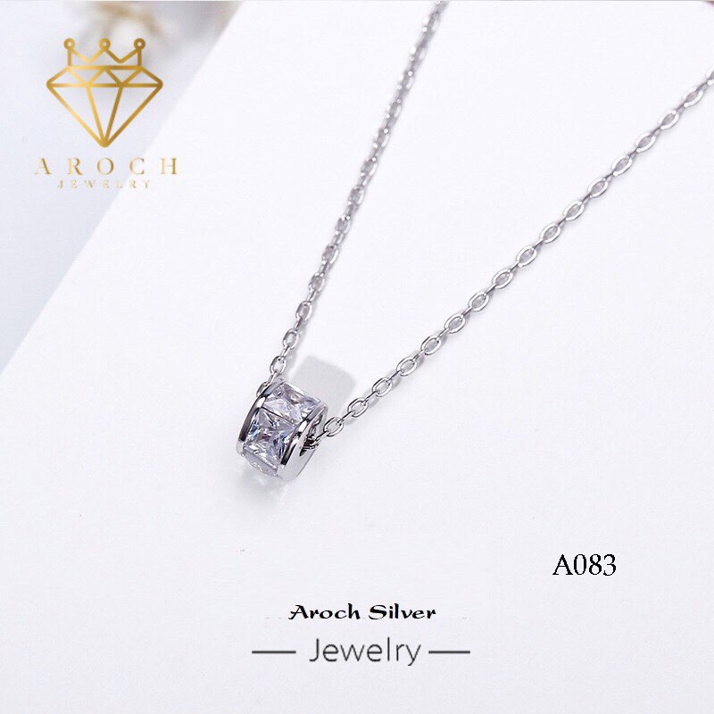 Dây chuyền bạc Ý s925 Sterling mặt đá A083 - AROCH Jewelry