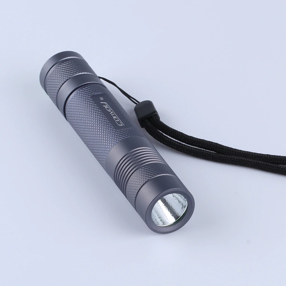 Đèn pin Convoy màu xám S2+, DTP, kính ar