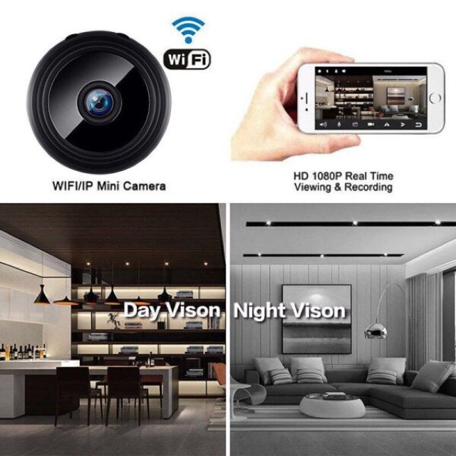 Camera Wifi HD 1080P (DẠNG SIÊU NHỎ)