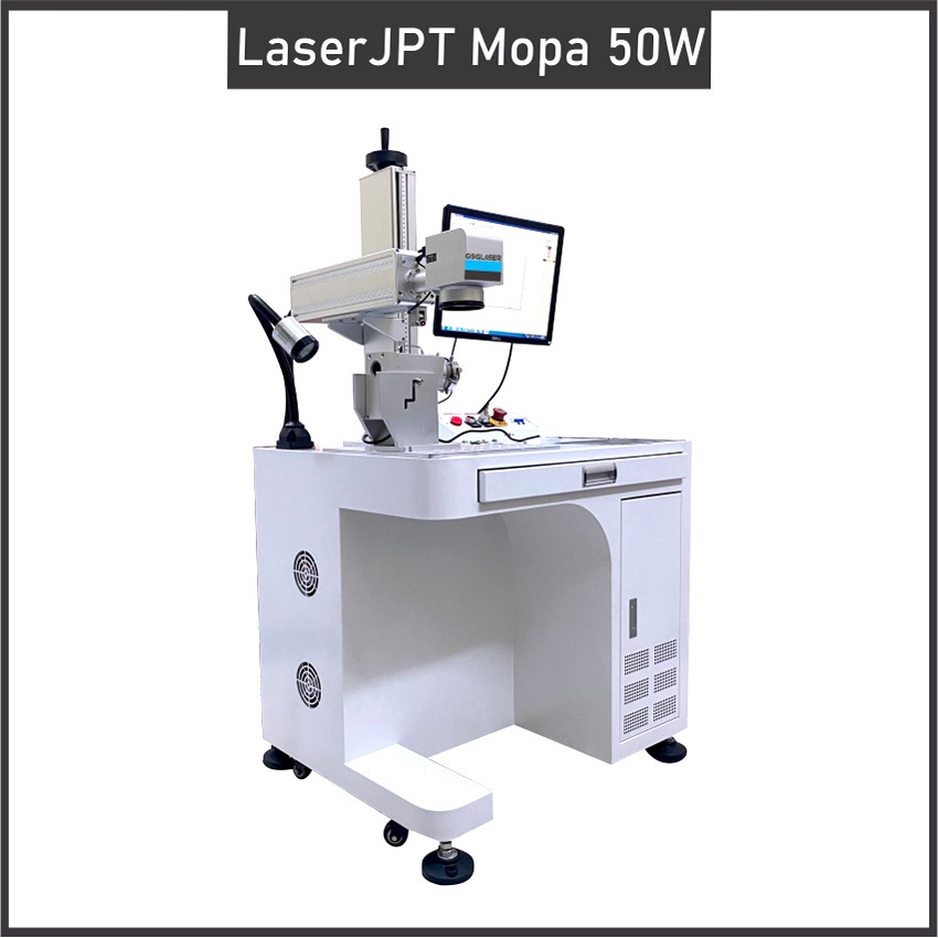 Máy khắc laser fiber 50w JPT. Khắc sâu - Khổ rộng. Khắc cắt kim hoàn