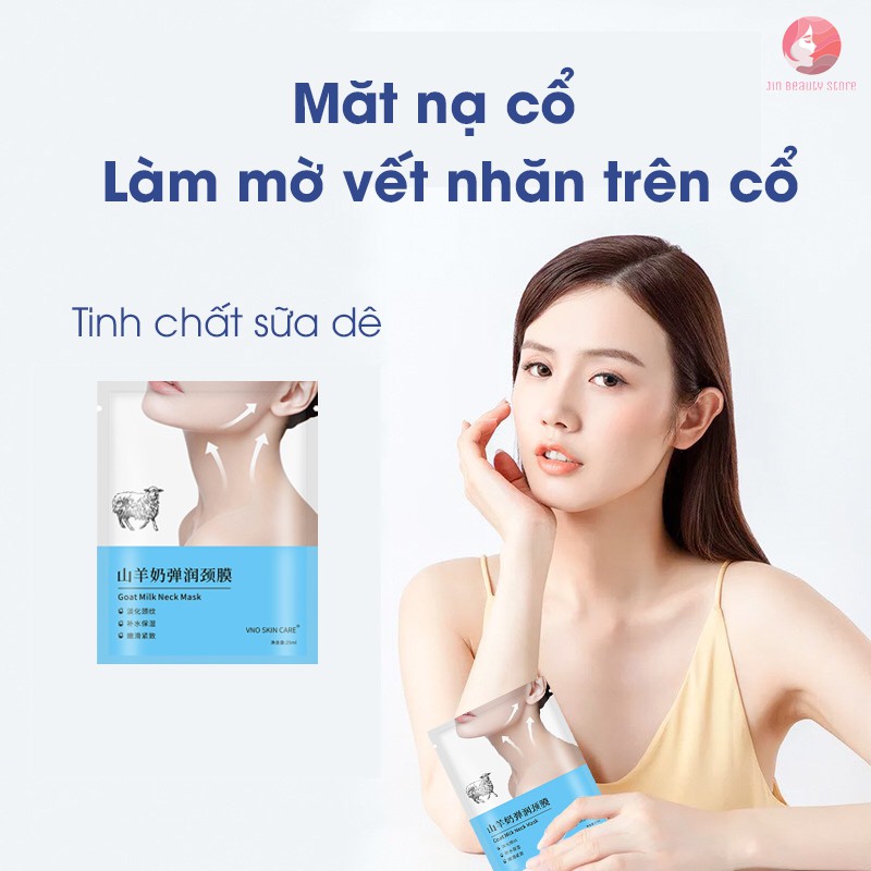 [Dưỡng da] Mặt nạ cổ từ sữa dê - cải thiện nếp nhăn vùng cổ, vết chân chim, nâng cơ và săn chắc | BigBuy360 - bigbuy360.vn