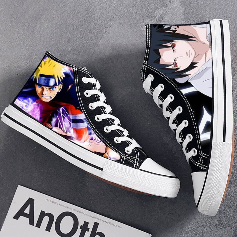 Naruto high-top casual graffiti phim hoạt hình giày nam tăng chiều cao | BigBuy360 - bigbuy360.vn