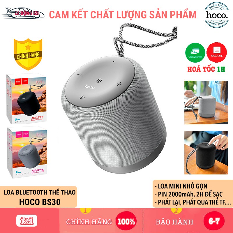 Loa Bluetooth Thể Thao Hoco BS30 - Bản Nâng Cấp Vượt Trội Với Pin 2000mAh, Bluetooth V5.0,... [CHÍNH HÃNG]