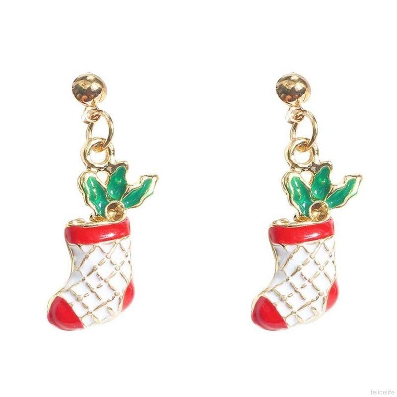 Bông Tai Phong Cách Giáng Sinh Sáng Tạo