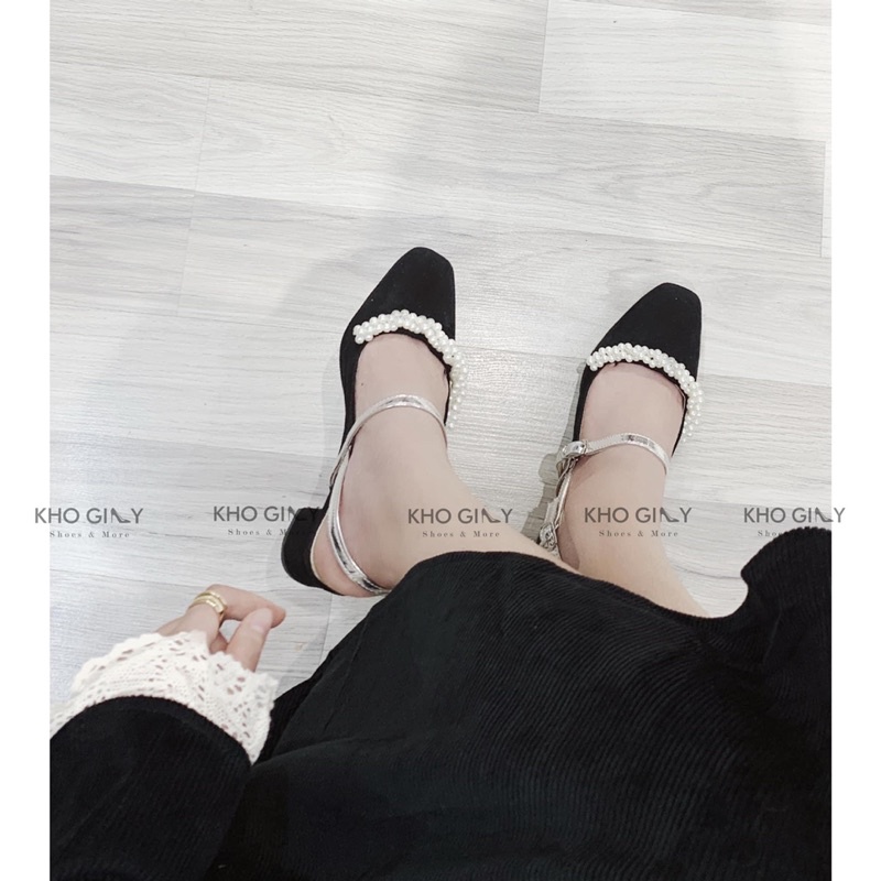 Cao gót đính hạt