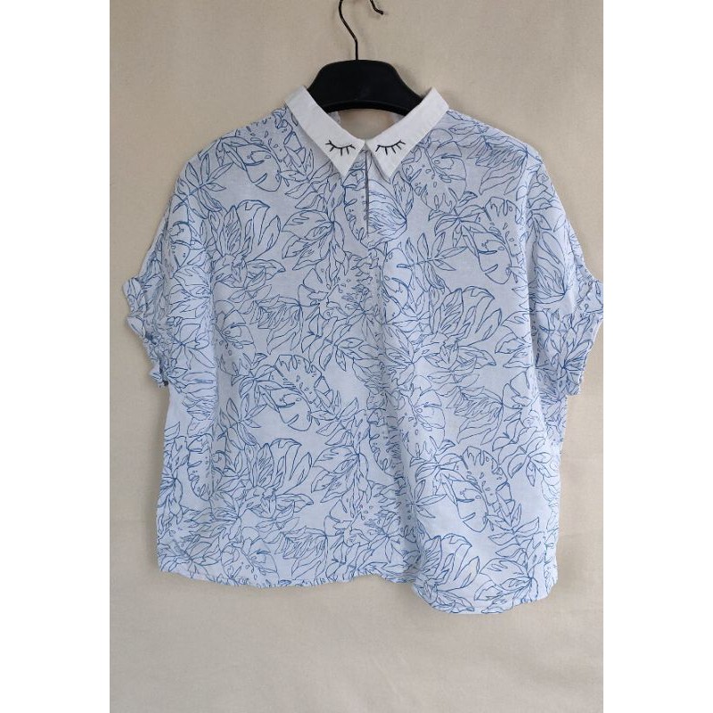 Áo Linen Họa Tiết sz S