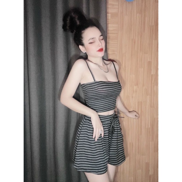 Set bộ 2 dây chất thun co giãn mặc nhà (kèm video thật)